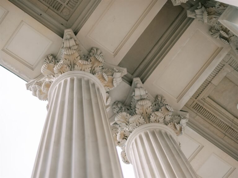 London Registrars Wedding venue - Old Marylebone Building Pillars